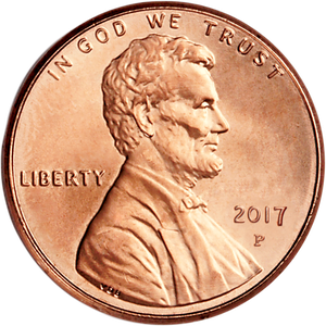 2017-P Lincoln Head Cent Main Image