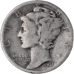 1931-S Mercury Dime G Main Image