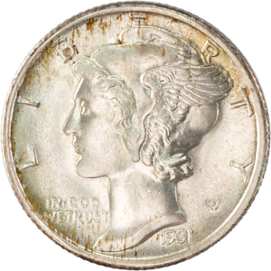 1931-S Mercury Dime Main Image