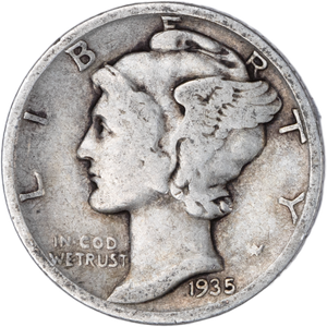 1935-S Mercury Dime G Main Image