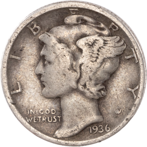 1936 Mercury Dime G Main Image