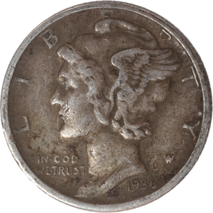 1936-D Mercury Dime Main Image