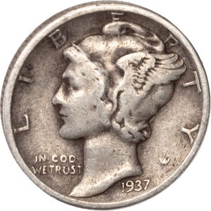 1937 Mercury Dime G Main Image
