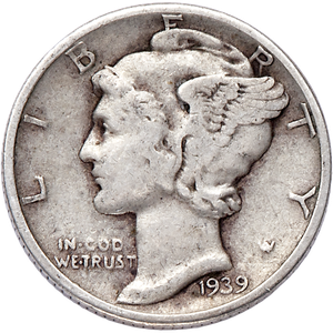 1939 Mercury Dime F Main Image