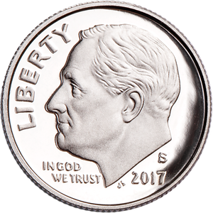 2017-S 90% Silver Roosevelt Dime Main Image
