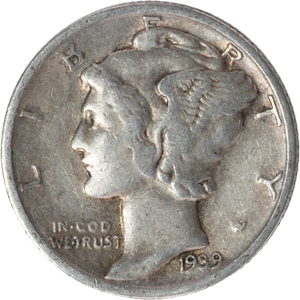 1939-S Mercury Dime Main Image