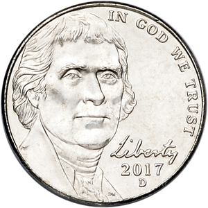 2017-D Jefferson Nickel Main Image