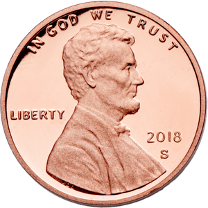 2018-S Lincoln Head Cent Main Image