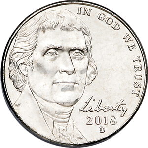 2018-D Jefferson Nickel Main Image