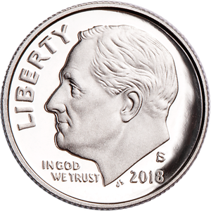 2018-S 90% Silver Roosevelt Dime Main Image