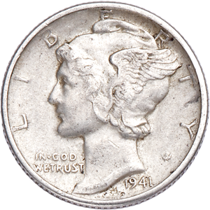 1941-D Mercury Dime CIRC Main Image