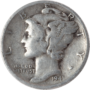 1941-S Mercury Dime CIRC Main Image