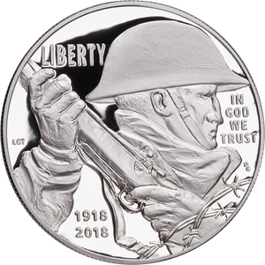 2018-P World War I Commemorative Silver Dollar Main Image