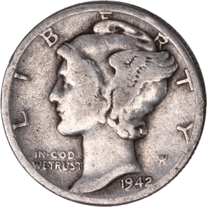 1942-D Mercury Dime CIRC Main Image