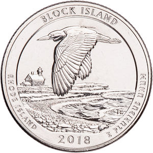 2018-S Unc. Block Island National Wildlife Refuge Quarter Main Image
