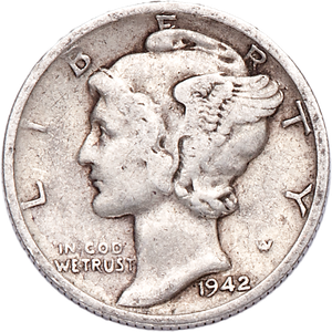 1942-S Mercury Dime CIRC Main Image