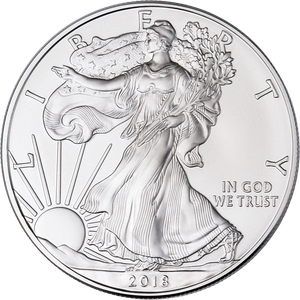 2018-W Burnished American Eagle Silver Dollar Main Image