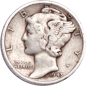 1943-D Mercury Dime CIRC Main Image