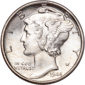 1944 Mercury Dime MS65 Main Image