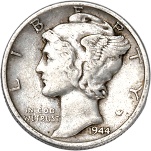 1944-D Mercury Dime CIRC Main Image