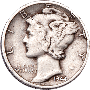 1944-D Mercury Dime Main Image