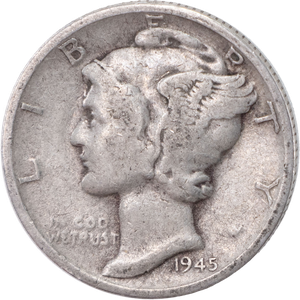 1945-S Mercury Dime Main Image