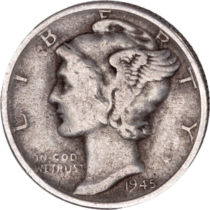 1945-S Mercury Dime Main Image