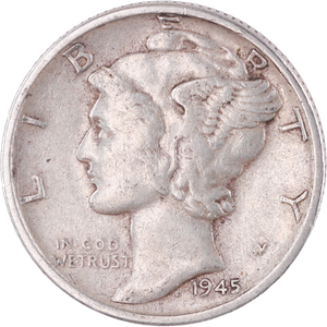 1945-S Mercury Dime, Micro S Main Image