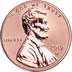 2019-W Lincoln Head Cent, Reverse Proof Main Image