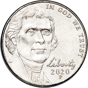 2020-P Jefferson Nickel Main Image