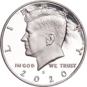 2020-S 99.9% Silver Kennedy Half Dollar Main Image