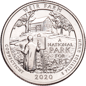 2020-S Unc. Weir Farm National Historic Site Quarter Main Image