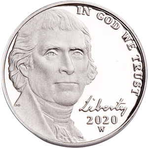 2020-W Jefferson Nickel Main Image
