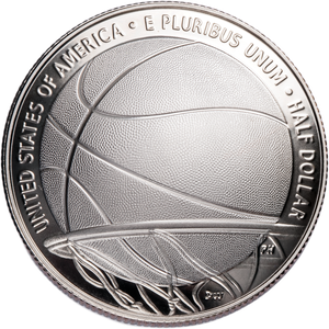 2020-S Basketball Hall of Fame Clad Half Dollar Main Image