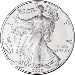 2020-W Burnished American Eagle Silver Dollar Main Image