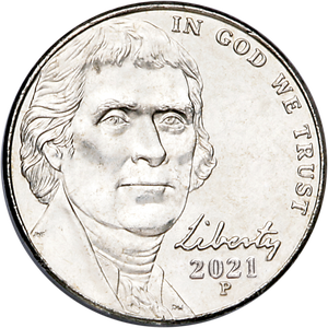 2021-P Jefferson Nickel Main Image