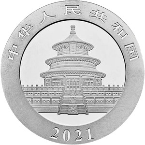 2021 China Silver 10 Yuan Panda Main Image