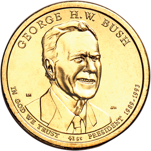 2020-P George H.W. Bush Presidential Dollar Main Image