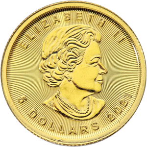 2021 Canada $5 1/10 oz. Gold Maple Leaf Main Image