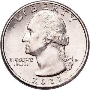 2021-P General George Washington Crossing the Delaware Quarter Main Image