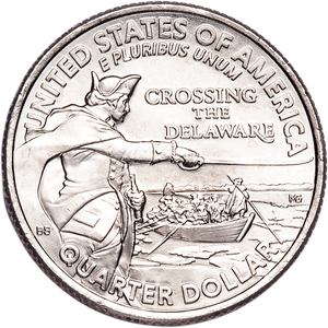 2021-P General George Washington Crossing the Delaware Quarter Main Image