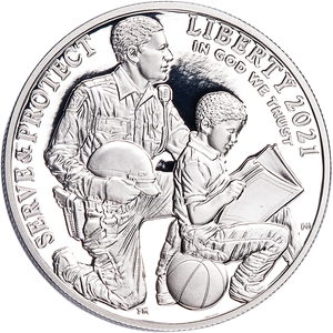 2021-P National Law Enforcement Commemorative Silver Dollar Main Image