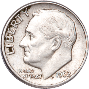 1962-D Roosevelt Silver Dime CIRC Main Image