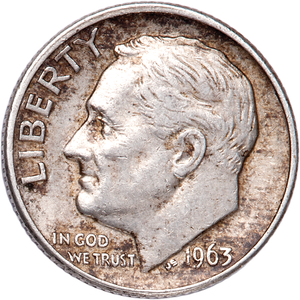 1963-D Roosevelt Silver Dime CIRC Main Image
