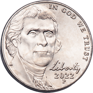 2022-P Jefferson Nickel Main Image