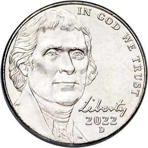 2022-D Jefferson Nickel Main Image