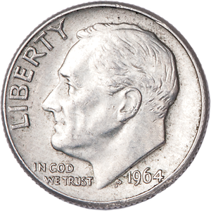 1964-D Roosevelt Silver Dime CIRC Main Image