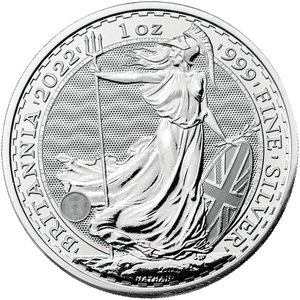 2022 Great Britain 1 oz. Silver £2 Britannia Main Image