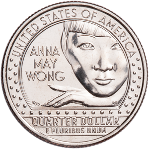 2022-P Anna May Wong U.S. Women Quarter Main Image