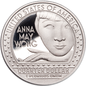 2022-S Anna May Wong U.S. Women Quarter Main Image